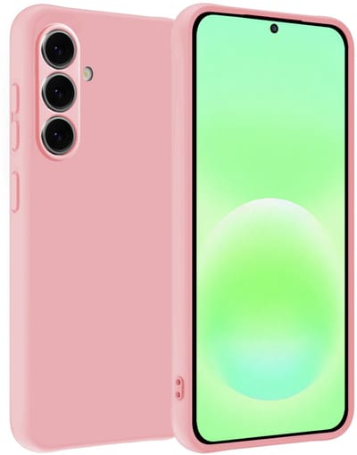 Hoesje Geschikt voor Samsung Galaxy A57 - Sterk & Shockproof - Hoes Cover - Siliconen Case - Lichtroze