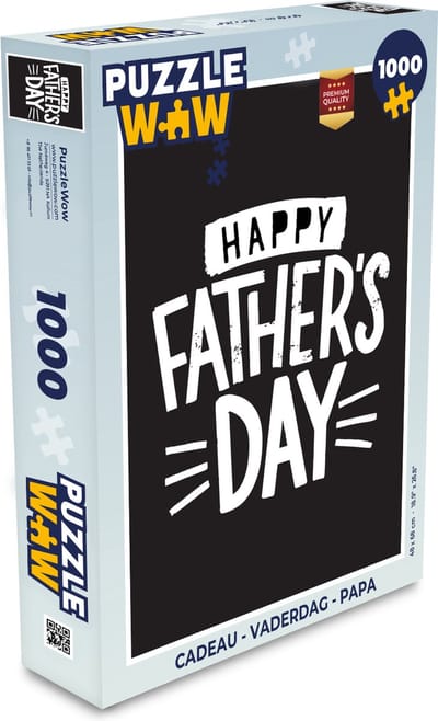 Puzzel Spreuken - Happy Father's Day - Quotes - Vader - Legpuzzel - Puzzel 1000 stukjes volwassenen - Vaderdag cadeautje - Cadeau voor vader en papa