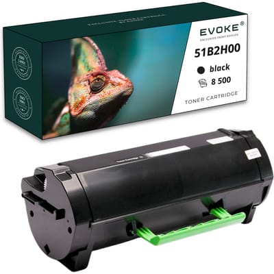 Evoke compatibele toner voor Lexmark 51B2H00 zwart 8500 pagina's Ms417 Ms417Dn Ms517 Ms517Dn Ms617 Ms617Dn Mx417 Mx417Dn Mx517 Mx517De Mx617 Mx617De Mx417De
