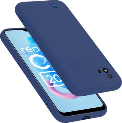 Cadorabo Hoesje geschikt voor Realme C11 2021 in LIQUID BLAUW - Beschermhoes gemaakt van flexibel TPU silicone Case Cover