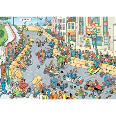 Jumbo Jan van Haasteren De Zeepkistenrace 1000 stukjes Volwassenen puzzels