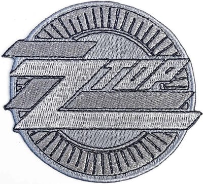 ZZ Top - Metallic Logo Patch - Grijs