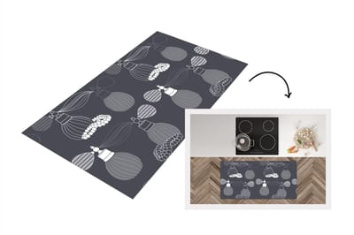 Keukenloper - Loper keuken - Parfum - Ketting - Design - 120x60 cm - Keukenloper vinyl