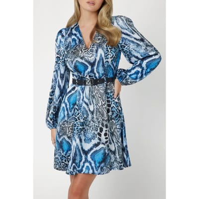 GUESS Marciano By  Debora Short Dress Midnight Snake Size: 38 | Mini Dresses Outlet | Dames | Blauw