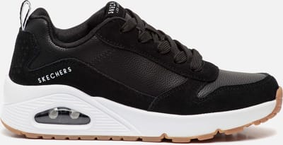 Skechers Uno sneakers zwart Suede - Heren