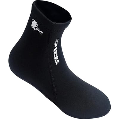 Neopreen Duiksokken Antislip Warme Wetsuit Sokken voor Mannen Vrouwen 2MM Flexibele Surfschoenen voor L zwart