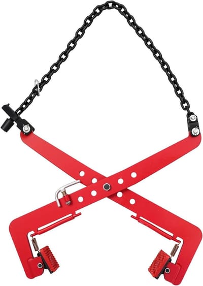 Verplaatsingstang - Heftang Steen - Stenen Verplaatsen - Verstelbare Opening - 500 kg - Rood
