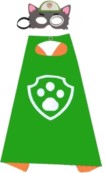 High Way Patrol Cape Rocky- Carnavalskleding kinderen - Kostuum - Verkleedpak Kind - Verkleedkleren - Paw Pak Verkleedkleding - Masker - kostuum