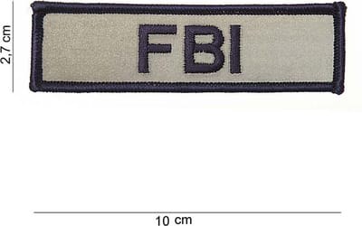 Embleem stof FBI klein