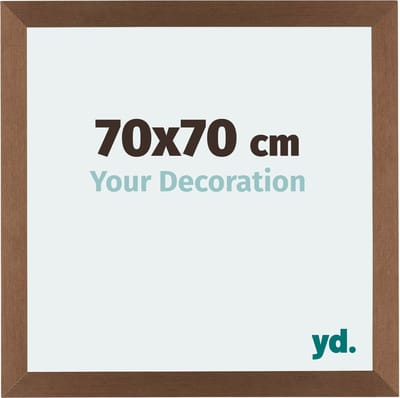 Your Decoration - Fotolijst 70x70 cm - MDF - Koper Decor - Mura