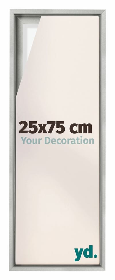 Your Decoration - Baklijst 25x75 cm - Zilver Mat - Baklijst voor Canvas - MDF - Lyon