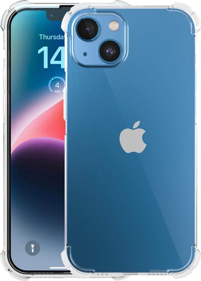 Hoesje geschikt voor iPhone 14 Plus Transparant shock proof case - Extra Stevig