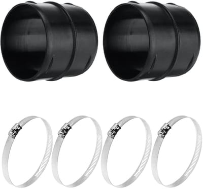 Dailygoods- Luchtkanaal 75mm - Ventilatie Connector - Verwarmingsbuizen - Adapter - Duurzaam Materiaal - Eenvoudige Installatie - Ventilatieconnector