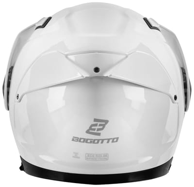 Bogotto FG-102 Wit Adventure Systeemhelm - Helm