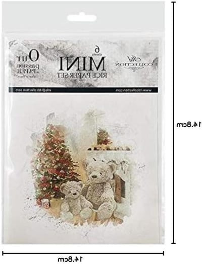 Decoupage Rijstpapier - Knutselpapier Set - Creatief Hobby Werk - 6 Verschillende Afbeeldingen - 14.8 x 14.8 cm - Multicolor