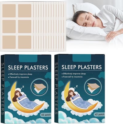 Sleep Patches slaappleister natuurlijke slaappleister met extra sterk effect, slaapsteunpleister voor een betere slaap, verlicht spierspanning en fysieke vermoeidheid