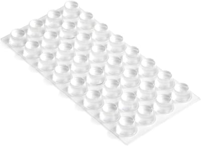 Zelfklevende Stootbuffers - Rubberen Stoppers - Meubels Beschermen - Zachte Demping - 16.5 mm Rond - Transparant