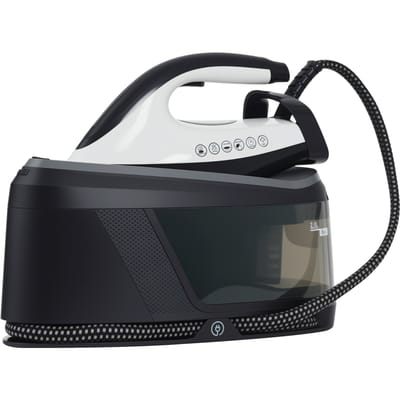 Homcom Strijkcentrum 2800 W 100 G/Min Eco-functie Dubbellaags keramische zool Anti-kalk verwijderbare tank 2 L Blauw