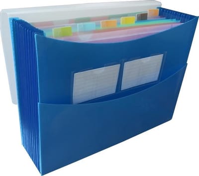 EXXO-HFP # 41628 - A4 "GROEI" Vakkenmap - 6 Tabs & 7 Vakken - Marine blauw - 1 stuks