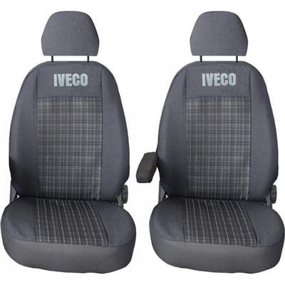 Premium Line - Stoelhoezen IVECO DAILY VI (2014-2022) - 1+1 Set - Hoogwaardige stof - Bescherming tegen slijtage - Modern design
