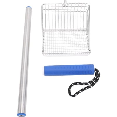 RVS Kattenbakschep Lange Steel Kattenbakschep Kitty Metalen Schep voor Huisdierstranden blauw