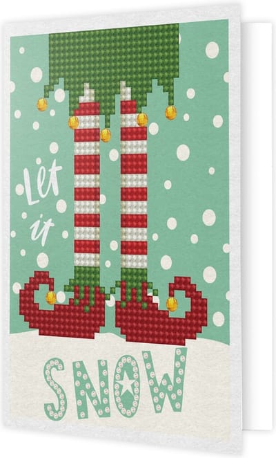 DIAMOND DOTZ Let it snow - Diamond Painting - 842 Dotz - 18x13 cm