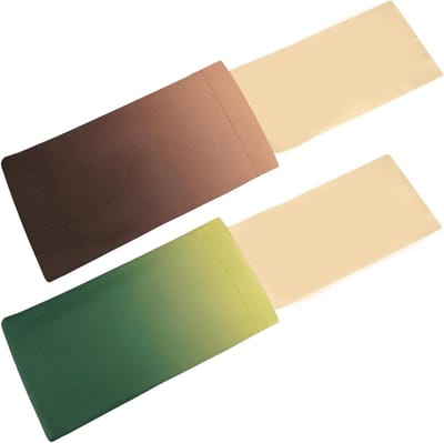 Draagbare zonnebril etui met schoonmaakdoek, duurzame opbergzak voor brillen, geschikt voor verschillende modellen, bruin, XXL