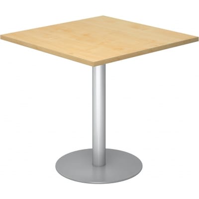 BISTRO F88Q S - Systeem conferentietafel Esdoorn 80 x 80 Zilver