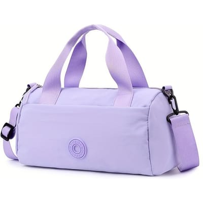 Stijlvolle Zwarte Nylon Reis Duffeltas met Grote Capaciteit - Multifunctionele Schouder- & Crossbodytas, Ideaal voor Gym, Zomeruitjes