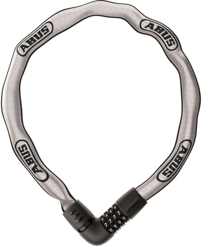 Fietsslot ABUS Kettingslot - Tresor 6807C - Security level 7 - zilver - 110 cm - Geschikt voor elektrische fietsen en stadsfietsen