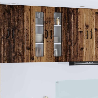 vidaXL - Vaatwasserpaneel - Kalmar - Oudhout - 60 - x - 31 - x - 80 - cm - Bewerkt - hout