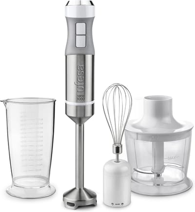 Staafmixer - Handblender - Koken en mixen - 1000W met Turbo - 20 snelheden - Wit
