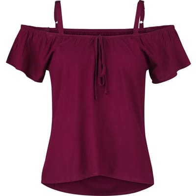 R.E.D. by EMP T-shirt - Hang On Loose - M tot 3XL - voor Vrouwen - bordeaux