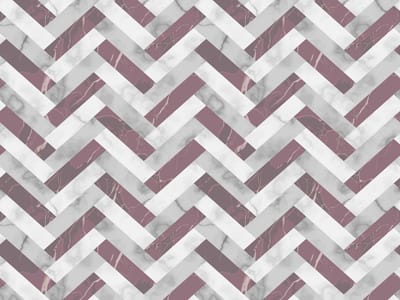 Placemat vinyl | Marmer visgraat grijs/oud roze | 4 stuks