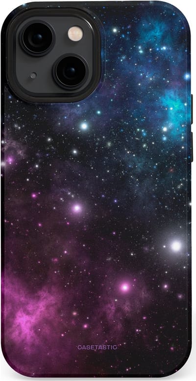 Casetastic Hoesje Geschikt voor Apple iPhone 13 Mini Magsafe - Stijlvolle Beschermende Duo-layer Case - Nebula gloed