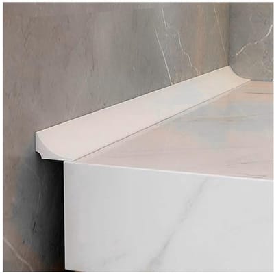 Afdichtingsstrip voor Bad - Doucheafdichtingsstrip - Zelfklevende Afdichtingsband - Douche-drempel - Waterbarrière voor Wastafel, Badkuip, Natte Ruimte en Vloer (Wit 1m)