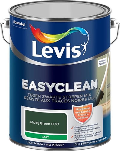 Levis - Easyclean Tegen Zwarte Strepen Mix - Shady Green C70 - Mengverf - 5 L