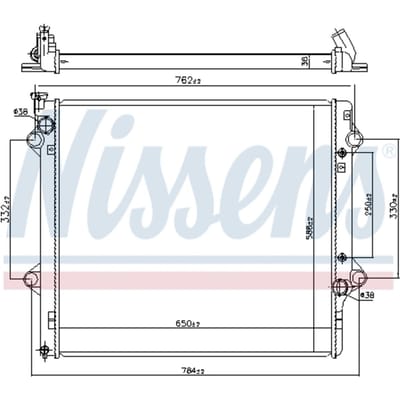 Radiator, motorkoeling NISSENS 64661