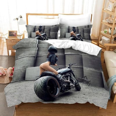 Sexy billen bikini beddengoed set meisje achteraanzicht slaapkamer decor luxe dekbedovertrek mode bedovertrek kussensloop 150x200cm 3pcs