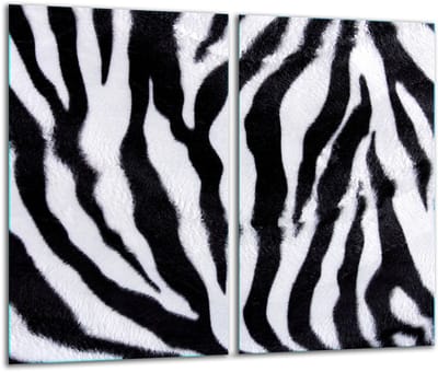 TMK ArtDeko - Snijplank - Glas - 30x52 cm - Zebra