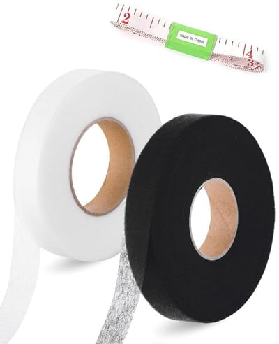 Dailygoods- Zoomband 50 m - Strijkband voor gordijnen - Zelfklevende Plakband - Breedte 20 mm - Hoogwaardige Vliesstof - Ademend en Lichtgewicht