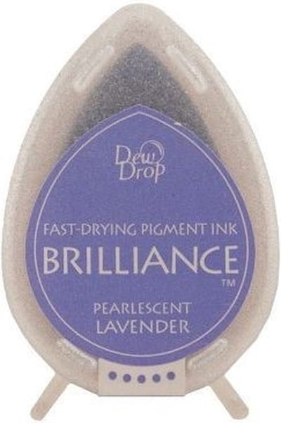 Inktkussen Brilliance Dew drops Pearlescent Lavender (1 st)
