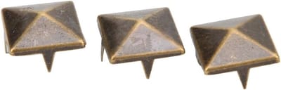 Piramide Nieten 100 Stuks, 10-15mm Vierkante Messing Dots voor Schoenen, Tassen en Kleding Decoratie