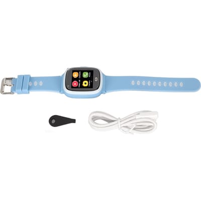 Montre Intelligente pour Enfants 4G WiFi Positionnement LBS Appel d'Urgence SOS Chat Vidéo Montre Téléphone Portable pour Enfants pour white