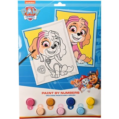 Schilderen op nummer - Paw Patrol - Marshall - inclusief verf en kwast