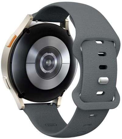 Siliconen bandje - geschikt voor Garmin Venu 2s / 3s / 4 (41mm) / Vivoactive 4s / Forerunner 255s / 265s - Huawei Watch GT 5 Pro - 42mm / GT 6 / GT 5 / GT 4 - 41mm - textuur - grijs
