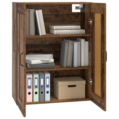 vidaXL - Wandkast - Oud - hout - 69,5 - x - 34 - x - 90 - cm - Bewerkt - hout