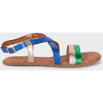 DWRS label Hawaii Dk. Blue / Green Maat: 36 | Sandalen Outlet | Dames | Blauw