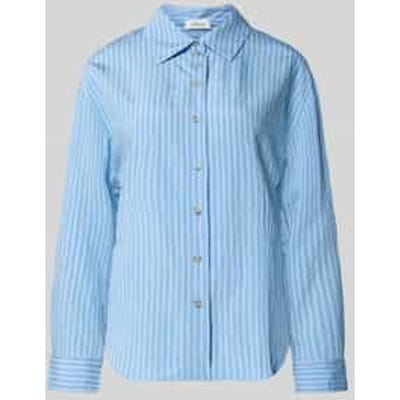 relaxed fit overhemdblouse van viscosemix