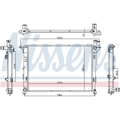 Radiator NISSENS 606824